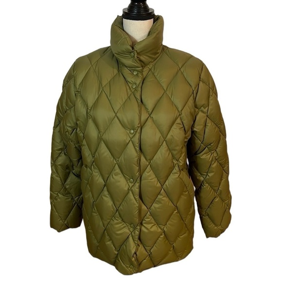 Moncler Jackets & Blazers - Moncler Olive Green Quilted Down Jacket Sz-0